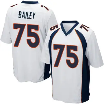 Nike Quinn Bailey Men's Game Denver Broncos White Jersey