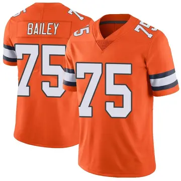 Nike Quinn Bailey Men's Limited Denver Broncos Orange Color Rush Vapor Untouchable Jersey