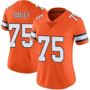 Nike Quinn Bailey Women's Limited Denver Broncos Orange Color Rush Vapor Untouchable Jersey