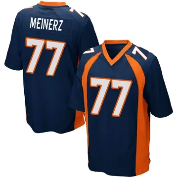 Nike Quinn Meinerz Men's Game Denver Broncos Navy Blue Alternate Jersey
