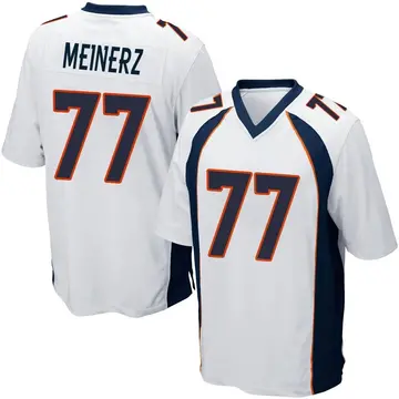 Nike Quinn Meinerz Youth Game Denver Broncos White Jersey