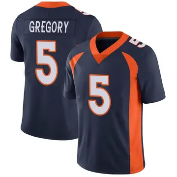 Nike Randy Gregory Men's Limited Denver Broncos Navy Vapor Untouchable Jersey