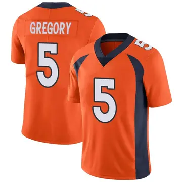 Nike Randy Gregory Men's Limited Denver Broncos Orange Team Color Vapor Untouchable Jersey