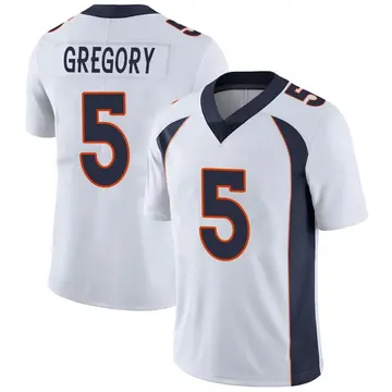 Nike Randy Gregory Men's Limited Denver Broncos White Vapor Untouchable Jersey