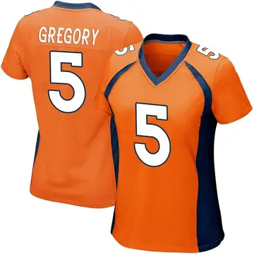 Nike Randy Gregory Women's Game Denver Broncos Orange Team Color Jersey