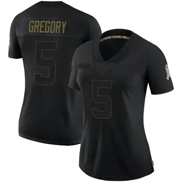 Nike Randy Gregory Women's Limited Denver Broncos Black 2020 Salute To Service Jersey