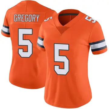 Nike Randy Gregory Women's Limited Denver Broncos Orange Color Rush Vapor Untouchable Jersey