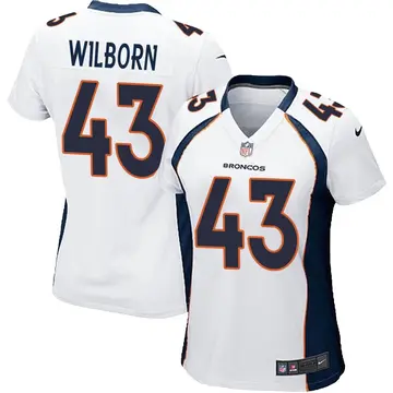 Nike Ray Wilborn Women's Game Denver Broncos White Jersey
