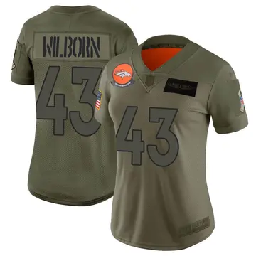 Nike Ray Wilborn Women's Limited Denver Broncos Camo 2019 Salute to Service Jersey