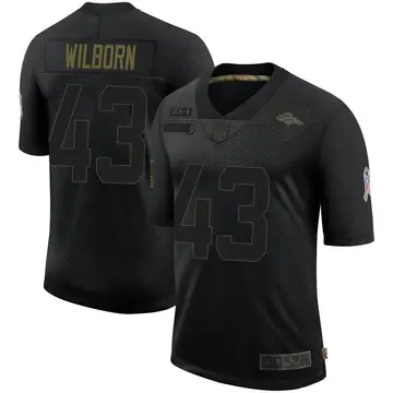 Nike Ray Wilborn Youth Limited Denver Broncos Black 2020 Salute To Service Jersey