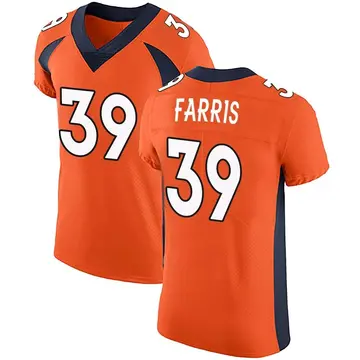 Nike Rojesterman Farris Men's Elite Denver Broncos Orange Team Color Vapor Untouchable Jersey
