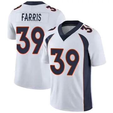 Nike Rojesterman Farris Men's Limited Denver Broncos White Vapor Untouchable Jersey