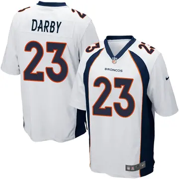 Nike Ronald Darby Men's Game Denver Broncos White Jersey
