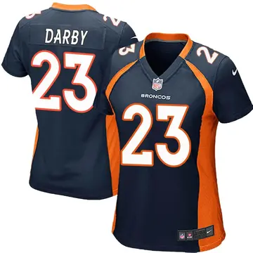 Nike Ronald Darby Women's Game Denver Broncos Navy Blue Alternate Jersey