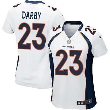 Nike Ronald Darby Women's Game Denver Broncos White Jersey