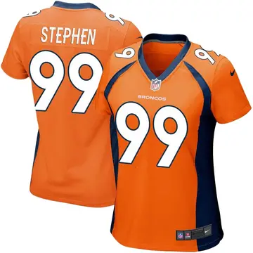 Nike Shamar Stephen Women's Game Denver Broncos Orange Team Color Jersey