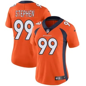 Nike Shamar Stephen Women's Limited Denver Broncos Orange Team Color Vapor Untouchable Jersey