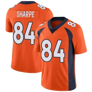 Nike Shannon Sharpe Men's Limited Denver Broncos Orange Team Color Vapor Untouchable Jersey