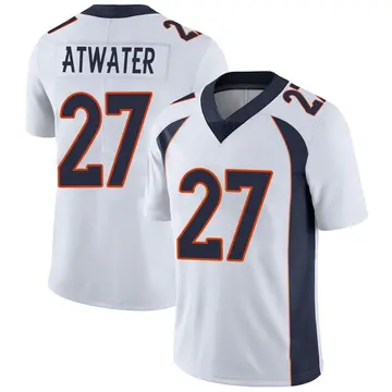 Nike Steve Atwater Men's Limited Denver Broncos White Vapor Untouchable Jersey