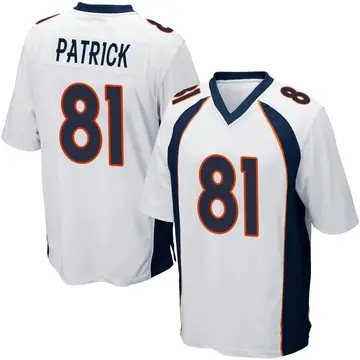 Nike Tim Patrick Men's Game Denver Broncos White Jersey