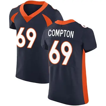 Nike Tom Compton Men's Elite Denver Broncos Navy Alternate Vapor Untouchable Jersey