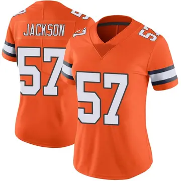 Nike Tom Jackson Women's Limited Denver Broncos Orange Color Rush Vapor Untouchable Jersey