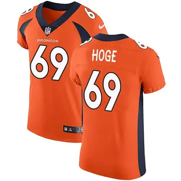 Nike Tristen Hoge Men's Elite Denver Broncos Orange Team Color Vapor Untouchable Jersey