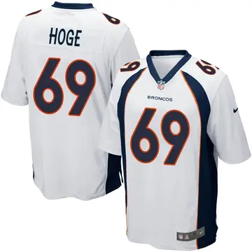 Nike Tristen Hoge Men's Game Denver Broncos White Jersey