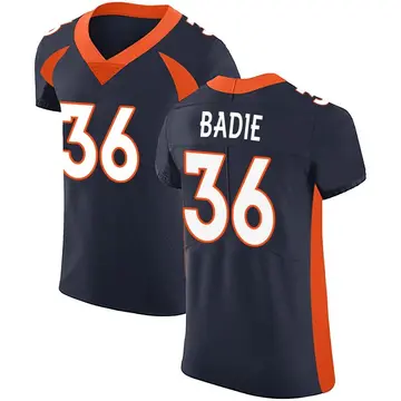 Nike Tyler Badie Men's Elite Denver Broncos Navy Alternate Vapor Untouchable Jersey