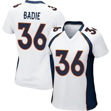 Nike Tyler Badie Women's Game Denver Broncos White Jersey