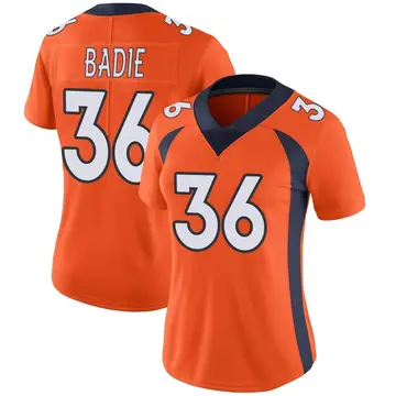 Nike Tyler Badie Women's Limited Denver Broncos Orange Team Color Vapor Untouchable Jersey