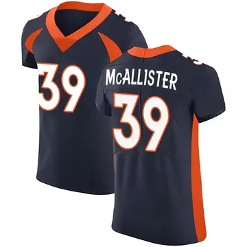 Nike Tyreik McAllister Men's Elite Denver Broncos Navy Alternate Vapor Untouchable Jersey
