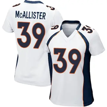 Nike Tyreik McAllister Women's Game Denver Broncos White Jersey