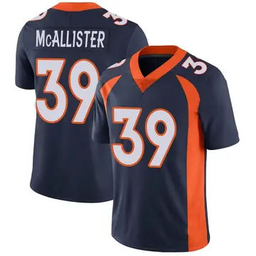 Nike Tyreik McAllister Youth Limited Denver Broncos Navy Vapor Untouchable Jersey