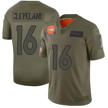 Nike Tyrie Cleveland Youth Limited Denver Broncos Camo 2019 Salute to Service Jersey