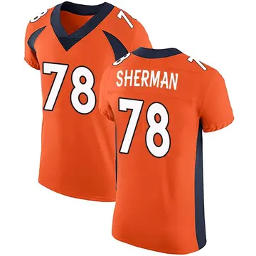 Nike Will Sherman Men's Elite Denver Broncos Orange Team Color Vapor Untouchable Jersey