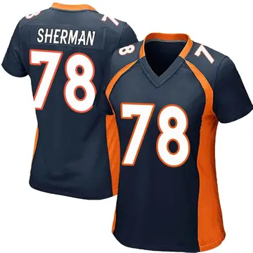 Nike Will Sherman Women's Game Denver Broncos Navy Blue Alternate Jersey