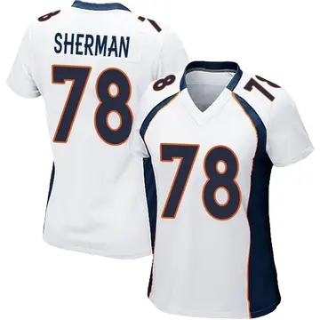 Nike Will Sherman Women's Game Denver Broncos White Jersey