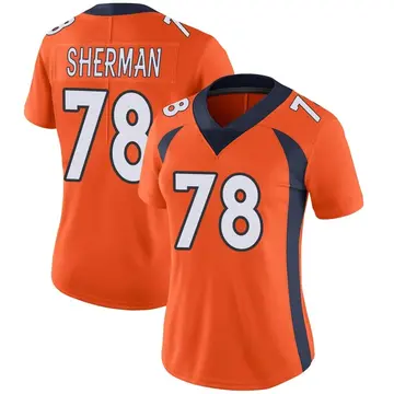 Nike Will Sherman Women's Limited Denver Broncos Orange Team Color Vapor Untouchable Jersey