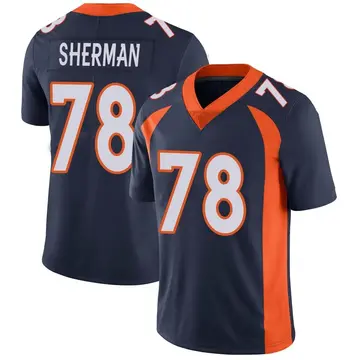 Nike Will Sherman Youth Limited Denver Broncos Navy Vapor Untouchable Jersey