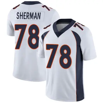 Nike Will Sherman Youth Limited Denver Broncos White Vapor Untouchable Jersey
