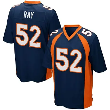 Nike Wyatt Ray Men's Game Denver Broncos Navy Blue Alternate Jersey