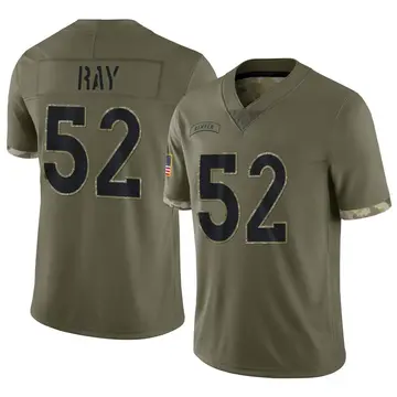Nike Wyatt Ray Men's Limited Denver Broncos Olive 2022 Salute To Service Jersey