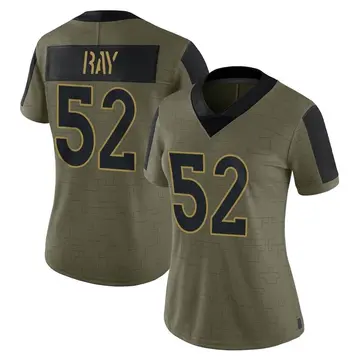 Nike Wyatt Ray Women's Limited Denver Broncos Olive 2021 Salute To Service Jersey