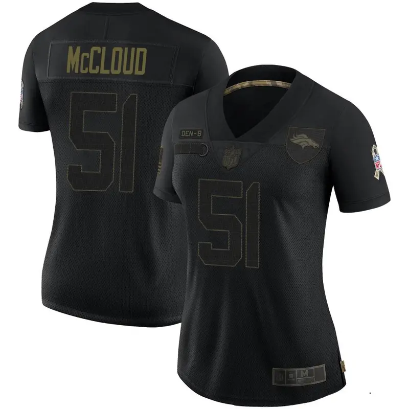 Nike Zach McCloud Women's Limited Denver Broncos Black 2020 Salute To Service Jersey
