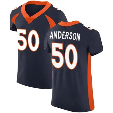 Nike Zaire Anderson Men's Elite Denver Broncos Navy Alternate Vapor Untouchable Jersey