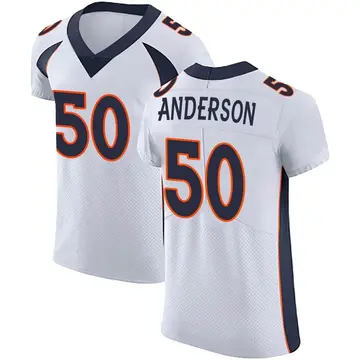 Nike Zaire Anderson Men's Elite Denver Broncos White Vapor Untouchable Jersey