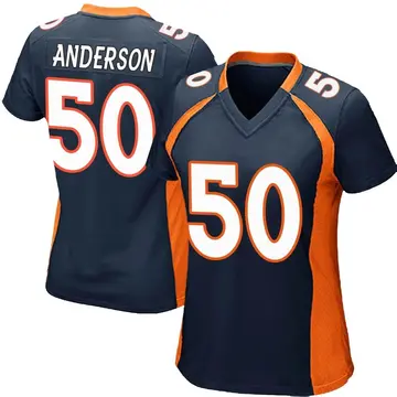 Nike Zaire Anderson Women's Game Denver Broncos Navy Blue Alternate Jersey