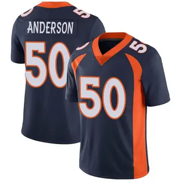 Nike Zaire Anderson Youth Limited Denver Broncos Navy Vapor Untouchable Jersey